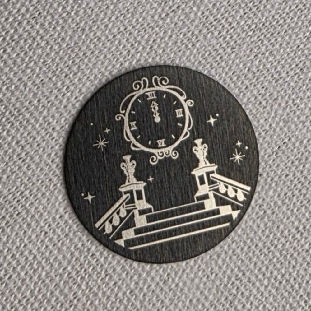 Origami Owl Large Locket Plate Black Disney Cinderella Midnight